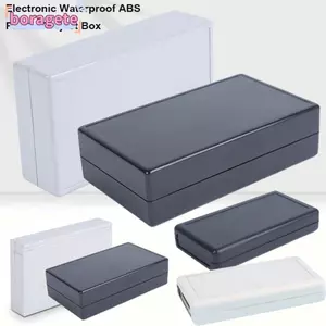 Hộp đựng BORAGETE, Hộp đựng dự án màu đen trắng 9 kiểu, Dụng cụ nhà ở bằng nhựa ABS chống thấm nước Đồ dùng điện tử
