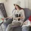 Áo thun cỡ lớn Nữ 2026 Phong cách mới Mùa hè béo Sister Phiên bản Hàn Quốc Rời cổ chữ V Top Sling hai mảnh Tay ngắn thông thường