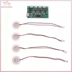 THÊM Máy tạo sương mù và bảng mạch điều khiển 4 tấm phun sương Tấm phun sương dao động 1 / 5 CÁI DC5V Type-C Máy tạo độ ẩm Mini Bộ dụng cụ DIY BSS