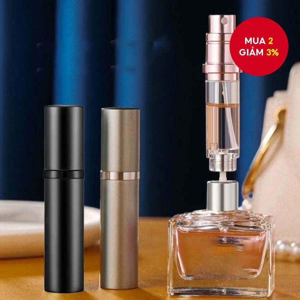 1PC 5ML Nước Hoa Atomizer Di Động Chất Lỏng Hộp Đựng Mỹ Phẩm Du Lịch Mini Nhôm Xịt Alcochol Rỗng Chai Có Thể Đổ Lại