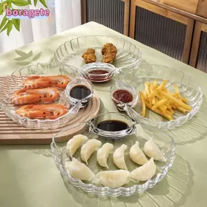 Đĩa bánh bao BORAGETE, Sáng tạo với Đĩa giấm Vỏ đĩa, Đĩa trái cây trong suốt