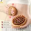 < YEI > Sử dụng tại nhà Bàn chải Massage màu nâu cho cơ thể Kích thích kinh tuyến Làm sạch sâu toàn thân Spa Salon Chăm sóc da Mới