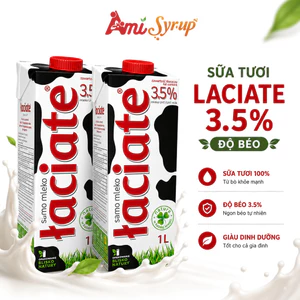 Sữa Tươi Laciate 3.5% Độ Béo 1L Thơm Béo Tự Nhiên Dễ Thưởng Thức