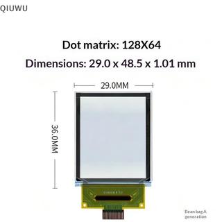 Màn hình PMOLED trong suốt QIUWU 1,5 Inch 128x64 65K Màu sắc Giao diện SPI cho các dự án tiện ích nhỏ có thể đeo được DIY.