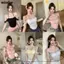 NICOLOO Dây Camisole, Nút Nơ Thoải Mái Một Vai Dây, Ngọt Ngào Gợi Cảm Với Miếng Lót Ngực Có Ren Viền Mùa Hè Dây Áo Thun Nữ