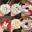 Dễ Thương Chấm Bi Đeo Kính Miffy Thỏ Tóc Ngọt Scrunchy Cô Gái Trái Tim Buộc Đuôi Ngựa Đầu Dây Bóng 2025 Dây Cao Su