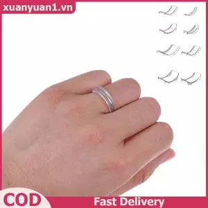 XUAN Kích Thước Vòng Giảm 8 Chiếc Vô Hình Vòng Điều Chỉnh Silicon Mềm Bảo Vệ Phù Hợp Với Hầu Hết Các Vòng Rời Thoải Mái Sử Dụng Hàng Ngày VN