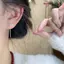 VFZ Đơn Giản Thanh Lịch Bông Tuyết Dây Xích sel Tòn Ten Bông Tai Hàn Quốc Tòn Ten Tai Trang Sức Mùa Đông Phụ Kiện Giáng Sinh Quà Tặng OTE
