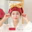 Nơ Mũ Sấy Tóc Dày Nhanh Khô Thấm Hút Hai Lớp Mũ Tắm Lông Cừu San Hô Tắm Khăn Sấy Tóc Dễ Thương Mũ Sấy Tóc Nữ HG5V