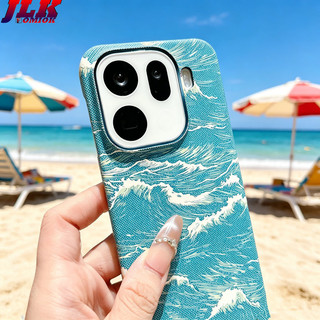[JLK] Ốp từ tính họa tiết Kevlar bằng sợi Carbon sóng biển sang trọng mùa hè cho OPPO Find X9 Pro X9Pro Ốp lưng cứng điện thoại chống sốc