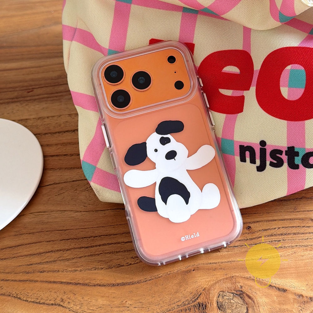 Phone Case For iPhone 17 Pro Max 16 15 14 13 TPU Transparent Dog Air Bag Air Bag Aesthetic Korean Cute