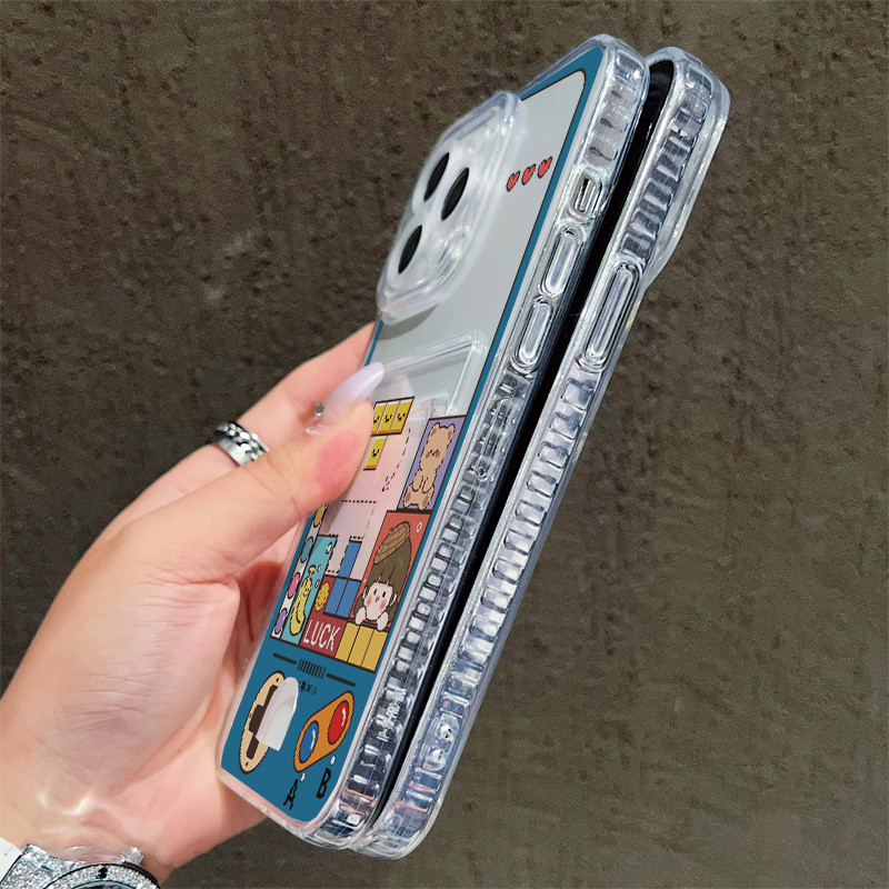 Ốp Lưng Có Đựng Thẻ Cho Samsung Galaxy A57 A02 A03 A04 A03S A05 A05S A06 A07 A17 A12 13 A14 A15 A16 A20 A22 A34 A54 A31A32 A35 A33 A50 A51 A52 A55 A56 A70 Retro Arcade Console