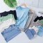 Trẻ Em Modal Bộ Đồ Ngủ Bé Trai Homewear Mỏng Phong Cách Mùa Hè Áo Vest Phù Hợp Với Băng Lụa Bé Trai Quần Short Cho Bé