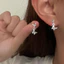Bạc 925 Kim Ngọc Trai Zircon Bông Tai Nữ Niche Tính Khí Thoáng Mát Phong Cách Bông Tai Bông Tai Bông Tai Bông Tai HI9V