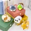 Mặt dây chuyền móc khóa OLVIDO, Tai nghe nhiều màu động vật hoạt hình, Phong cách Kawaii Mặt dây chuyền lông mềm mại Cú Túi đựng tiền xu cá sấu cho trẻ em
