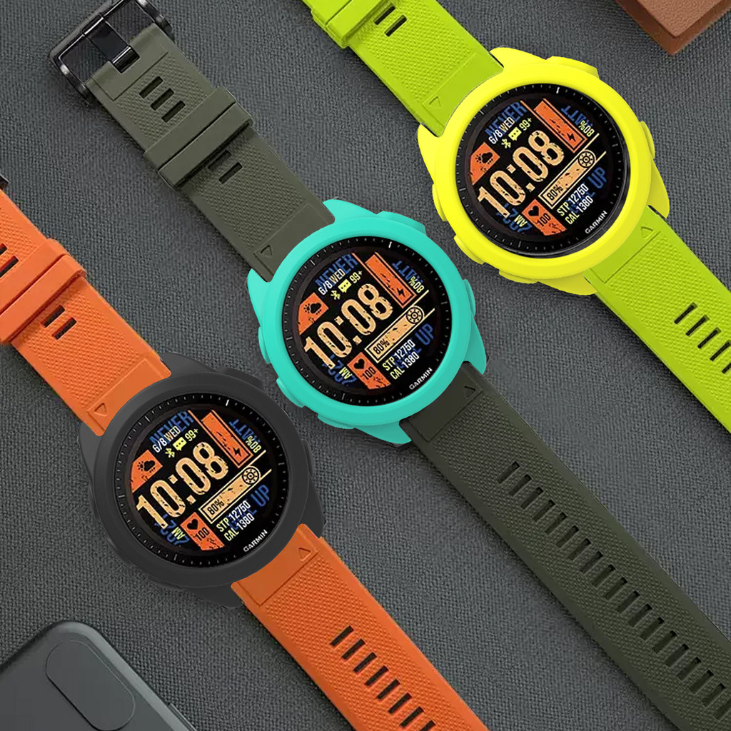 Dây đeo silicon + ốp lưng cho Garmin Forerunner 165 mềm thể thao thoáng khí nắp rỗng