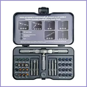 Bộ tuốc nơ vít Ratchet từ tính 42 trong 1 Bộ dụng cụ điều khiển từ tính với mũi thép S2 Tuốc nơ vít thợ điện mueadsyvn