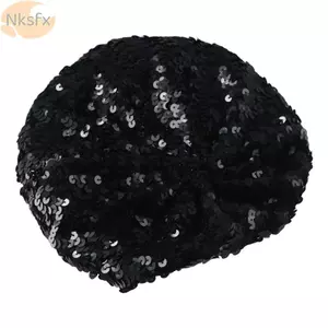 Mũ nồi NKSFX Thời trang lấp lánh Sequins Cá tính Nghệ sĩ quyến rũ Họa sĩ