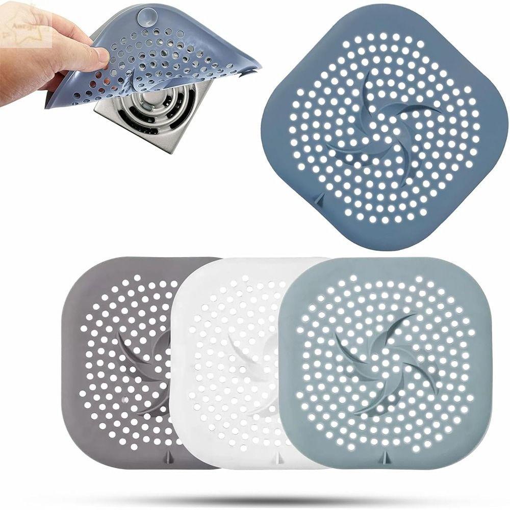Vỏ thoát nước AWNGD, có cốc hút với chất liệu TPR Máy bắt tóc, Sử dụng trong gia đình Dễ dàng vệ sinh Bộ lọc thoát nước vòi hoa sen cho phòng tắm Bồn rửa nhà bếp