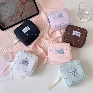 Túi đựng đồ hình ngôi sao PERRYIT Dots, Hộp đựng mỹ phẩm Son môi Túi đựng tiền xu nhỏ phong cách Hàn Quốc, Hộp đựng khăn ăn vệ sinh Hộp đựng thẻ đa năng Vuông Túi Mini du lịch Unisex