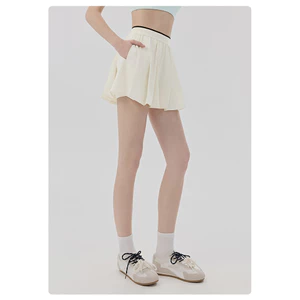 Quần Short Thể Thao Nữ Mặc Ngoài Rời Thoáng Khí Thời Trang Quần Thể Dục Culottes Cả Hai Bên Túi Tập Yoga Ngắn
