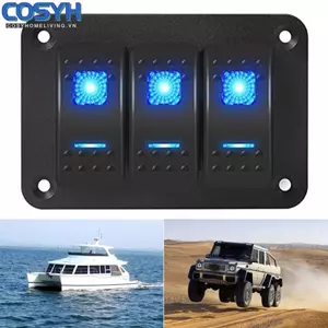 <cosyh>3 Gang Rocker Switch High-quality Toggle Switches Pre-wired Control Fans