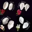 TRTR 2 Chiếc Cánh Hoa Tulip Khuôn Silicon Dụng Cụ Trang Trí Bánh Veiner Khuôn Gumpaste, Sugarcraft, Nhựa Đất Sét Khuôn VN