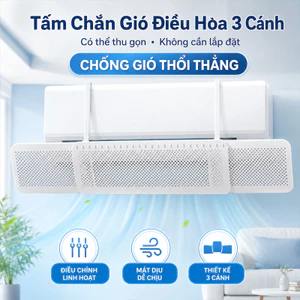 Ba cánh có thể thu vào điều hòa không khí tấm chắn gió mà không cần cài đặt,Chống Gió Thổi Thẳng