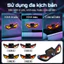 Đèn Mắt Quỷ Kính Sau Ô Tô Trang Trí Xe Thể Thao, Đèn LED Neon Thở 7 Chế Độ, Năng Lượng Mặt Trời Kèm Cổng Sạc Type-C
