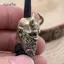 AqToCna Chiến Binh Bắc Âu Đầu Điêu Khắc Hạt Đồng DIY Ô Dây Dệt Vòng Tay Dây Buộc Mặt Dây Treo Ngoài Trời AqToCna