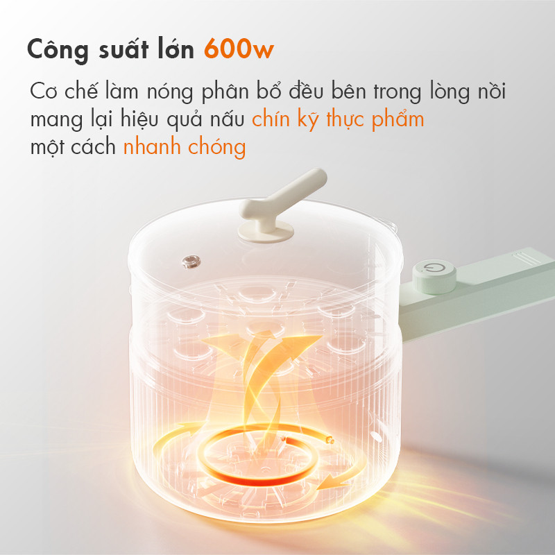 Nồi Điện Đa Năng Gaabor EC-20M01A 2L - Hàng Chính Hãng
