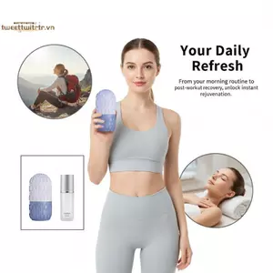 TRTR Ice Ball Máy Mát Xa Mặt Silicon Contour Dụng Cụ Làm Đẹp Nâng Làm Săn Chắc Chăm Sóc Da Thường Ngày Sử Dụng Tại Nhà VN