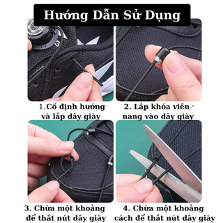 Phụ kiện khóa dây giày thông minh, dễ dàng lắp đặt không cần dụng cụ Siết nhanh, Không cần buộc