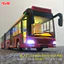 Hợp Kim Hai Tầng Xe Buýt Xe Buýt Đồ Chơi Bé Trai Kích Thước Lớn Trẻ Em Đồ Chơi Ô Tô Mở Cửa Xe Buýt Mô Hình HPEG