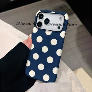 Ốp Điện Thoại Thích Hợp Cho iPhone Đơn Giản Chấm Bi iPhone16pro Vỏ Điện Thoại iPhone17 Phim Hai Trong Một 15 Vỏ Cứng 14pro Hai Lớp 1312 Vỏ Bảo Vệ 0DWV