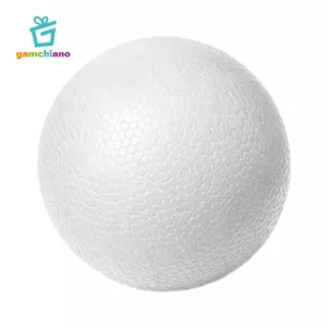 Đồ chơi trang trí bóng xốp Polystyrene màu trắng Bóng xốp thủ công nhẹ 4 inch