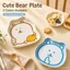 Một Nhỏ Nghịch Ngợm Tự Đánh Giá Gấu Joke Hình Đặc Biệt Đĩa Bánh Ngọt Trái Cây Gốm Irreg