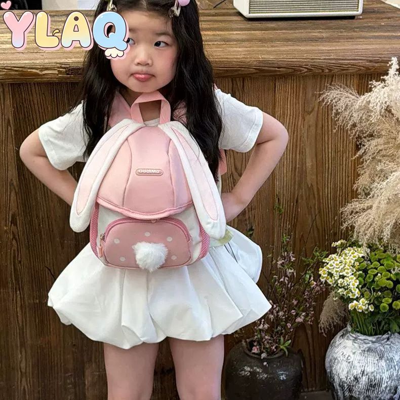 Ba lô xe hơi Bunny cho trẻ mới biết đi Túi hoạt hình Mầm non Daypack Túi đi học du lịch ngoài trời