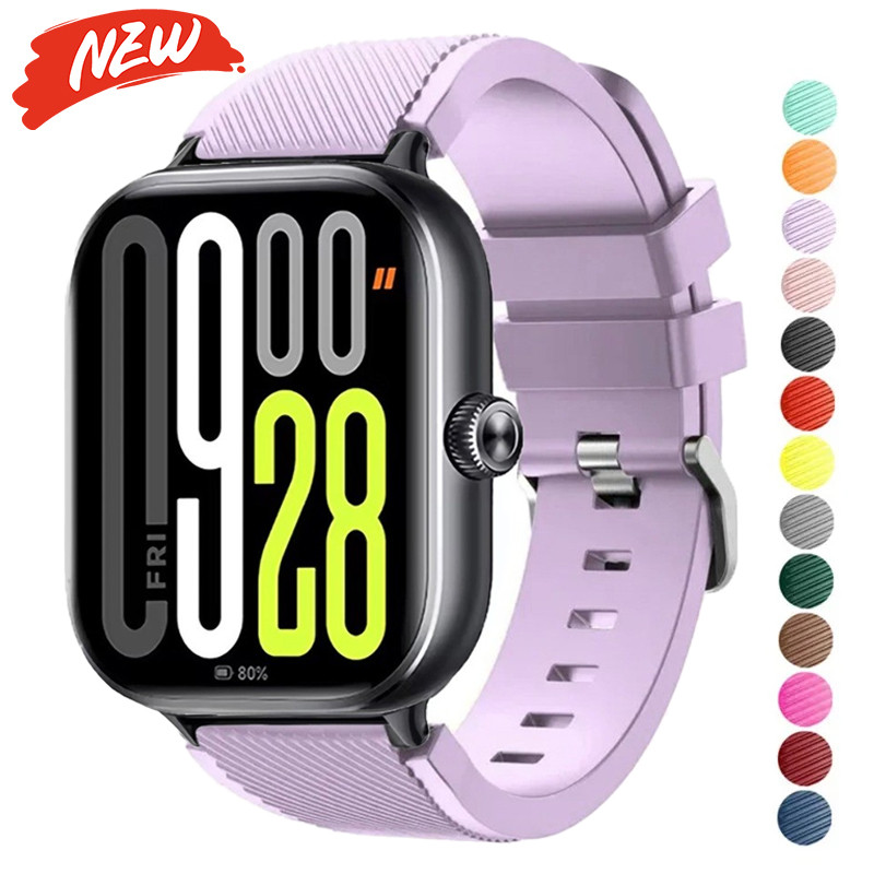 Dây đeo silicon cho Redmi Watch 6 5 4 dây đeo đồng hồ thay thế thể thao cho phụ kiện dây đeo Mi Band 10Pro / 9Pro / 8Pro