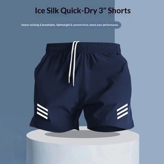 Quần short khô nhanh bằng lụa băng nam Thể thao mùa hè Chạy bộ bóng rổ