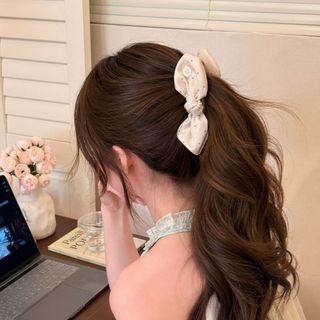 Ngọt Chấm Bi Thỏ Nơ Chuối Kẹp Tóc Nữ