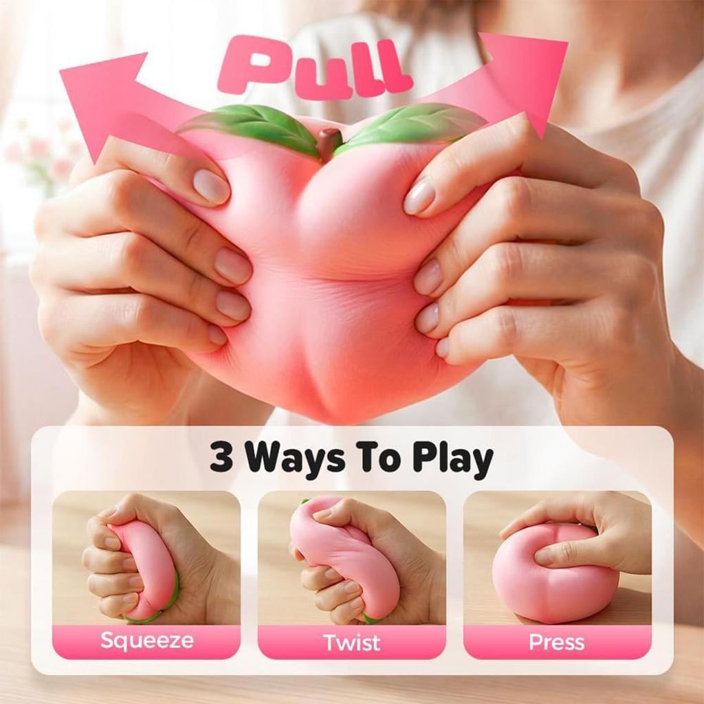 Jumbo Squishy Đào Bóp Đồ Chơi Co Giãn Quả Bóng Căng Thẳng Fidget Đồ Chơi Cảm Giác Cho Trẻ Em Và Người Lớn sonlekvn