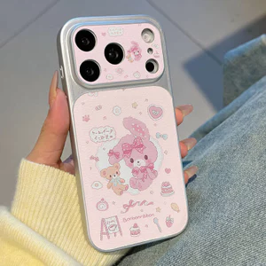 Ốp lưng iPhone họa tiết thỏ hồng bảo vệ camera da mềm cao cấp - iPhone 7/8/X/XS/XR/11/12/13/14/15/16/17/Plus/Air/Pro/Max
