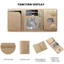 Hộp đựng thẻ da đa năng Hộp đựng thẻ từ tính mạnh, hỗ trợ magnetic cho iPhone 17 / 16 / 15 / 14 / 13 / 12 Pro Max và cho Samsung S25 / S24 / S23, vỏ điện thoại từ tính, phụ kiện.