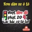 "Decal Chống Nước 'Vượt Đèn Đỏ Phạt 20 Củ' - Trang Trí Xe Tải, Xe Con Tại Mày Mò Store"