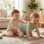 Bộ áo liền quần kẻ sọc mùa hè cho bé trai Bộ áo liền quần cổ tròn không tay thêu dễ thương
