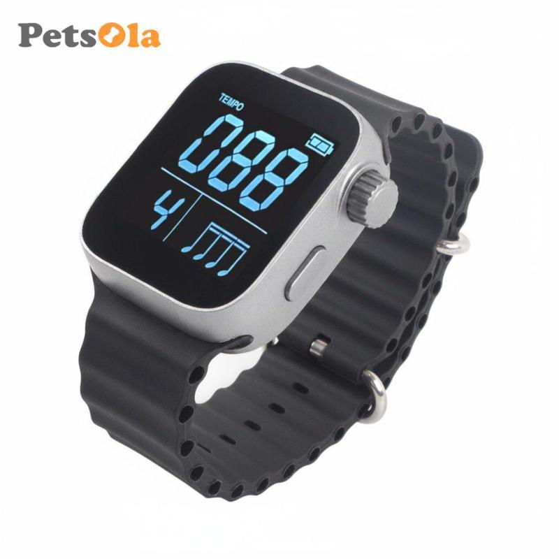 Đồng hồ Metronome có thể điều chỉnh Rung Im lặng Thực hành Dây đeo cổ tay Máy đo nhịp điệu tập luyện đàn Piano
