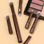 HFSHY 6 Chiếc Mini Du Lịch Bộ Cọ Trang Điểm Có Hộp Di Động Mỹ Phẩm Phấn Nền Blush Trộn Che Khuyết Điểm Bàn Chải Dụng Cụ Trang Điểm VN