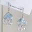 Nhíp 1 Đôi Bông Tai Đám Mây Dễ Thương Pha Lê Xanh Mưa Mây Thả Bông Tai Thẩm Mỹ Kawaii Zircon Tai Bule Bông Tai Năm Mới Quà Tặng Trang Sức VN