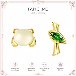 Bông tai bạc hình "Panda Bliss" FANCIME